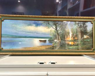 Hudson River School / American Romantic landscape style.