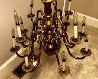 Vintage Chandelier...Can Be Seen in Primary Bedroom Closet