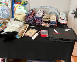 Quilting fabrics, project case quilting notions