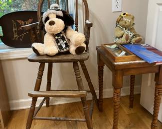 Antique high chair