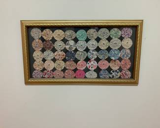 Yo-Yo quilt fragment