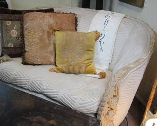 'Carnelian' Love Seat. Designed by the owner, one of a kind.