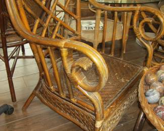 Boho Chic Bamboo & Rattan Chair
