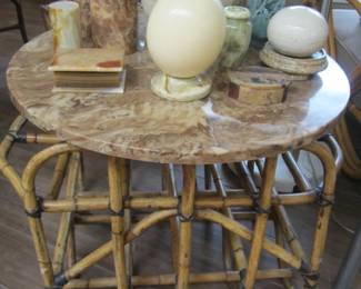 Mid Century Rattan Table