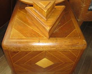 Solid Wood Geometric Coffee Table