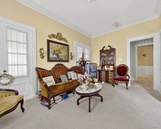 Just a few pics of this, the oldest and first home in the Brandywine development of Old Hickory first owned and started by Andrew Jackson approximately 1833, it became the Brandywine Estate that grew and developed  so that by 1899 it became the fabulous Mansion you see here with Ceilings as high as 22' with Huge Open Beams and so much more that we will describe when we list the real estate. Enjoy the pictures you see now while noting that nearly all of the furniture was original to the Estate with most furniture dating from the 1770's to 1899 and most of the rest dating from the 1900's to the 1930's.  Hundreds of detailed pictures will be following.  There are many very rare and beautiful pieces in this estate.