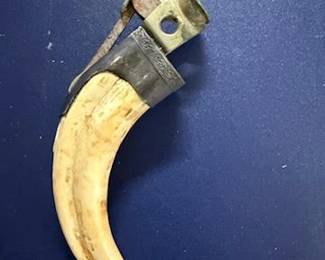 Ancient Cigar Cutter with Ivory Tusk