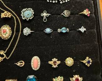 Pics of just some of the Beautiful Vintage Jewelry from Brooches to Rings to Watches to Turquoise to Sterling to Gold to Watches and much more!!!