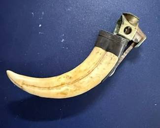 Ancient Cigar Cutter with Ivory Tusk!
