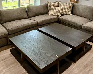 7. Pair of Restoration Hardware Coffee Tables (30" x 48" x 16" each)