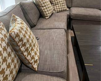 1. Custom 4pc Sectional w/ Performance Fabric (120" x 152" x 40" x 33"h)