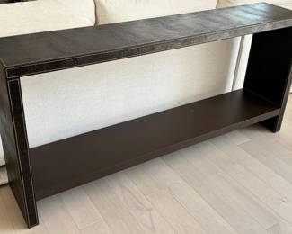 10. Custom Italian Faux Crocodile Console Table (70.5" x 14" x 33")