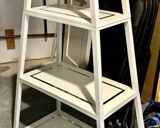 18. Pair of Jonathan Adler Channing Nightstands w/ Towers (Base 32.5" x 17" x 25") (Tower 4pc.- 32.5" x 17" x 49")