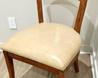 12. Guy Chaddock Square to Round Table (36" x 36" x 29") w/ Drop Leaves (51" round) and 4 Chairs (22" x 20" x 34") 