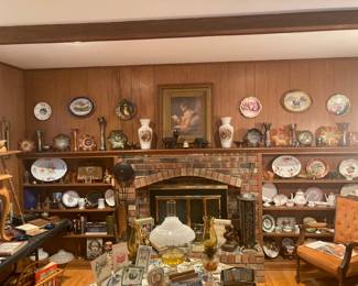 Antique Carnival Glass, Cast Iron Door Stops, Portrait & Game Plates
& So Much More