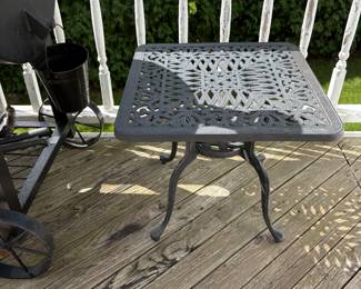 Iron Outdoor Side Table