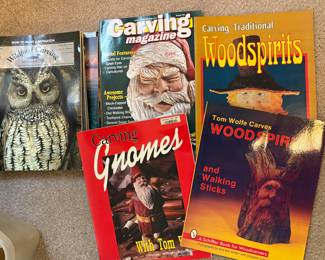 Collection of books & magazines related to Wood-Carving