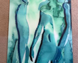 46" X 32" Painted on Glass