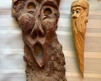 Hand Carved Wooden Forest Men