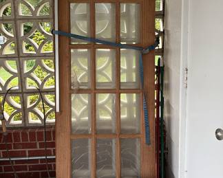 15 pane French door pair
