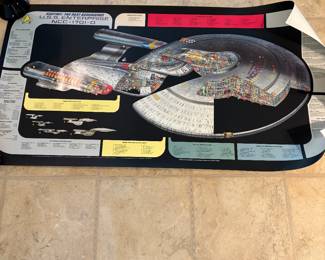 1991 Star Trek: the next generation cut away poster