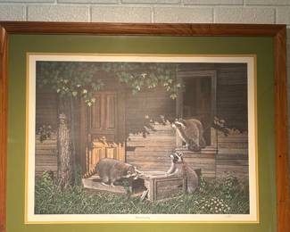 “Homesteadibg” raccoons, SC artist