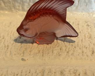 Lalique pink fish!