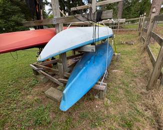 Kayaks, 12 and 10 foot, paddles, life preservers