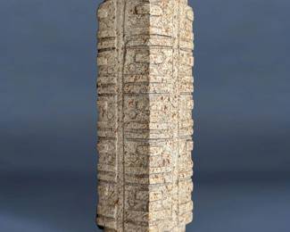 Chinese Neolithic Style Carved Nephrite Cong