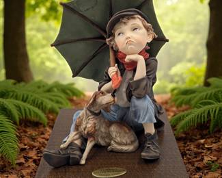 Giuseppe Armani Figurine: Limited Ed. 875/5000 "Awaiting The Rainbow" 1501C With COA And Box
