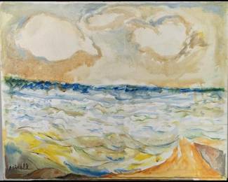 Signed "Mirell" Acrylic On Canvas Landscape Painting