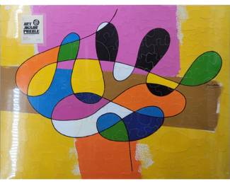 American Jon Henry (1916-1990) Large Jigsaw Puzzle Dated 1987