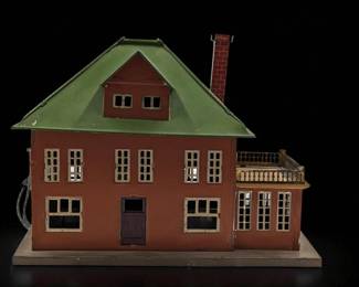 Vintage Lionel No. 191 O-Gauge Illuminated Tinplate Villa, Circa 1930s