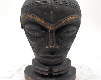 Small Antique South African Chokwe Tribe Carved Wood Mask