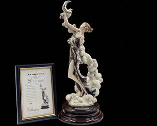 Giuseppe Armani Figurine: Limited Ed. 325/5000 "Silver Moon - The Exploration" 1276C w/ COA And Box