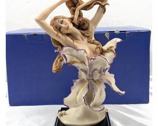 Giuseppe Armani Figurine: 1990 "Awaking" 591C In Original Box, Hand Signed by Attilio Vezzosi