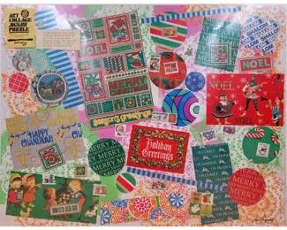 American Jon Henry (1916-1990) Winter Holiday Jigsaw Puzzle