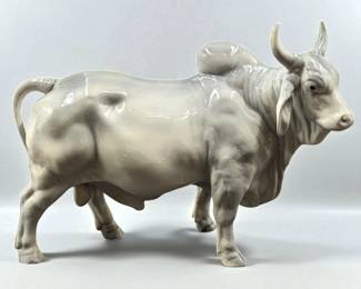 Vintage Breyer Chalky Brahma Bull Figurine, 1950s