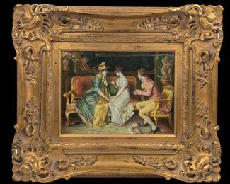 In The Style Of Luis Alvarez Catala (Spanish, 1836-1901) Oil On Canvas Painting, Unsigned