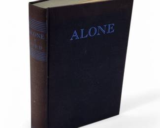 "Alone" Hardcover Book Signed By Richard Byrd, Circa 1938