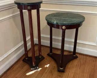 Marble Top Plant Stands