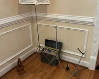 Music Stands And Notes