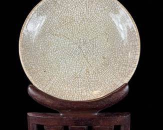 18th C Chinese Crackle Glaze Bowl, Ge Style