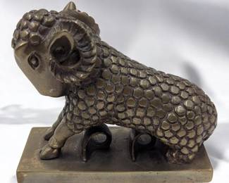 Vintage Chinese Bronze Ram Statue
