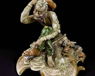 Antonio Borsato 1911-82 Italian Porcelain Figure Titled "Foot Loose"