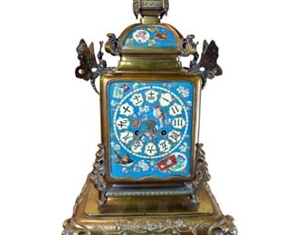 A Fine Musician Japanese Style Clock by l'Escalier De Cristal, France, Circa 1890