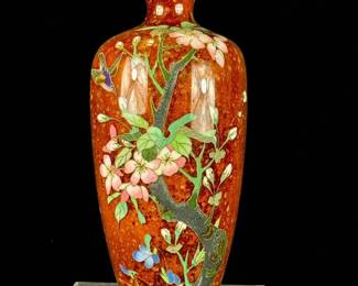 A Fine Antique Japanese Cloisonne Vase, Meiji Period