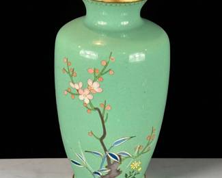 A Fine RARE Antique Wire And Wireless Diminutive Japanese Cloisonne Vase