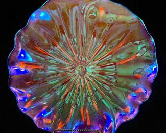 Large Aart Glass Charger Signed James Nowak