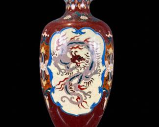 A Fine Antique Japanese Cloisonne Vase, Meiji Period